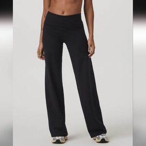 NWT Vuori Granite Foldover Straight Leg Halo Dreamknit Pants Black S